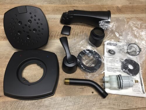 AS IS SEE NOTES Delta Faucet Stryke 14 Series T14276-BL Shower Kit Matte Black (6922734010551)